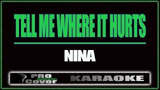 Tell me whre it hurts  NINA KARAOKE [upl. by Gowrie]