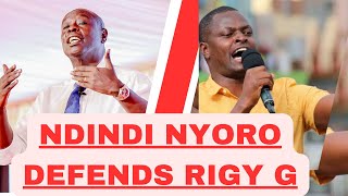 NDINDI NYORO DEFENDS RIGATHI GACHAGUA AGAINST PARLIAMENT IMPEACHEMNT [upl. by Harrat]