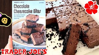 Chocolate Cheesecake Bites  Trader Joe’s Product Review [upl. by Johst368]