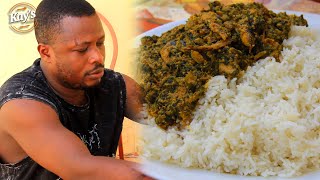 Watch Ghanaian man prepare the best and famous Kontomire stew palava sauce men cook better [upl. by Ahsrats]