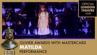 Matilda The Musical performs Quiet  Olivier Awards 2014 with Mastercard [upl. by Egiaf]