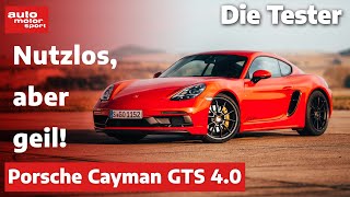 Porsche 718 Cayman GTS 40 Völlig nutzlos aber leider geil  Test  auto motor und sport [upl. by Yliak]