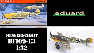 132 Eduard BF109 E3 Profipack Full Build [upl. by Kciremed416]