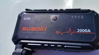 U28 Suaoki jump starter 2000amp [upl. by Yllak]