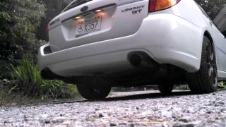 Legacy GT Wagon Nameless Performance axle back exhaust [upl. by Scibert762]