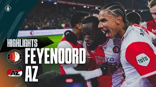 SEMIFINALS here we come 🏆  Highlights Feyenoord  AZ  TOTO KNVB Beker 20232024 [upl. by Volin]