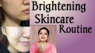 Brightening Skincare Routine  Skincare Routine for Brightening skin Saanch [upl. by Liam]