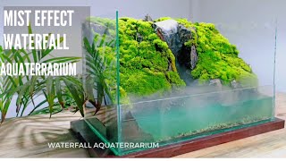 making a waterfall aquaterrarium with a mist effect  paludarium  terrarium [upl. by Timmons]