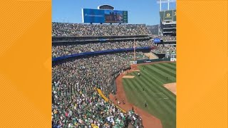 Fans bid goodbye to the Oakland As [upl. by Idahs]