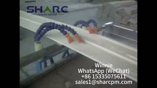 Plastic PVC Soffit Panel Production Line from Sharc Machine [upl. by Care]