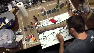 Calvin amp Hobbes time lapse painting [upl. by Emlynn]