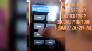 Flashing TWRPHow to flash TWRP recovery on redmi 22A2prime without pclaptop [upl. by Okechuku]