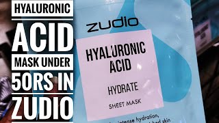 Hyaluronic acid mask Most Affordable for 50rs trending hyaluronicacid viralvideo zudio allure [upl. by Megen903]