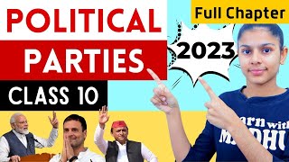 Political Parties  Class 10 Term 2 Board Exams  Social Studies  Civics  Learn with Madhu [upl. by Yrrej]