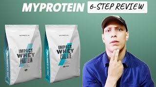 MyProtein Impact Whey Protein amp Impact Isolate 6Step Review [upl. by Ama438]