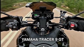 TRACER 9 GT  Acceleration  Quick Shifter  Fast Ride 4K yamaha [upl. by Lorrayne]