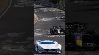 F1 Red Bull Verstappen vs Jaguar Vision GT SV shorts [upl. by Ken]