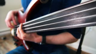 Guitar strings on FRETLESS bass sound weirdly beautiful [upl. by Trinee]