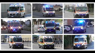 Compilation Ambulanze Asur Marche in Emergenza  Italian Ambulances in Emergency [upl. by Orvil]