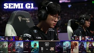 T1 vs JDG  Game 1  Semi Finals LoL Worlds 2022  T1 vs JD Gaming  G1 full game [upl. by Celeski]