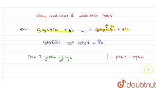 A 025 M solution of pyridinium chloride C5H5NHCl was found to have a pH of 275 W [upl. by Ardnama]