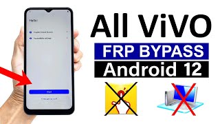 All Vivo Android 12  Google FRP Bypass  No QuickShortcutMaker NO PC  100 WORKING [upl. by Saunderson]