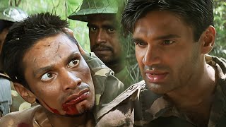 इसको देख कैसे घूर रहा है बता दे वरना बहुत मरूंगा  Jungle Hindi Movie Best Scene [upl. by Esele475]