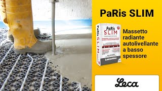 PaRis SLIM Massetto Radiante Autolivellante caratteristiche campi dimpiego e tutorial  Leca [upl. by Stacie]