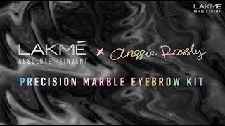 NEW Limited Edition Lakme Absolute x Anggie Rassly Precision Marble Eyebrow Kit [upl. by Ahsaeyt]