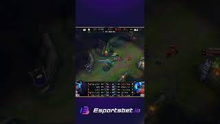 WORLDS2024 HLEs ThreeMan Bait Lures Caps Out of Tower Securing First Blood [upl. by Kissie]