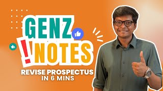 GenZ Notes  Revise Prospectus in 6 Minutes  CA Inter Law Jan 25  May 25  Sep 25 Exams [upl. by Ycrep188]