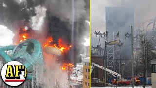 Lisebergs nya vattenpark totalförstörd i storbrand [upl. by Irby456]