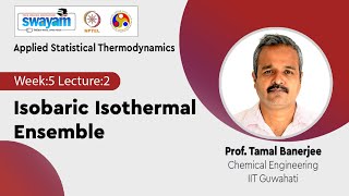 Lec 18 Isobaric Isothermal Ensemble [upl. by Staten]