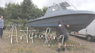 DIY  ANTIFOULING  NEW BOAT OWNERS  RENOVATION SERIES [upl. by Ahsit]