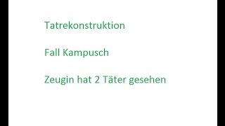 Tatrekonstruktion Kampusch [upl. by Aiuqet]