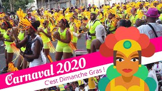 💃 CARNAVAL MARTINIQUE 2020  Dimanche Gras cest la Grande Parade à FortdeFrance  4K 60fps [upl. by Gabel]