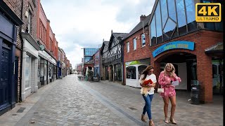 Prescot Town Centre  Merseyside  4K Walk [upl. by Saxe527]