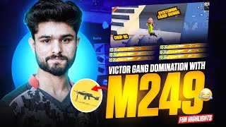 M249  M249 vs CONQUEROR LOBBY😂 BGMI HIGHLIGHT [upl. by Ahsinoj]