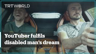 YouTuber fulfils a disabled man’s dream to ride in a Lamborghini [upl. by Yrreb442]