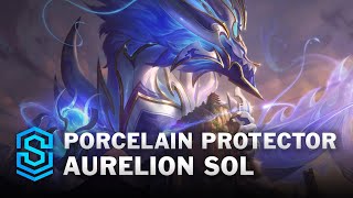 Porcelain Protector Aurelion Sol Skin Spotlight  League of Legends [upl. by Euqinot]