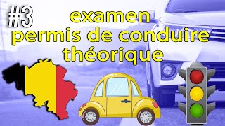 examen théorique permis de conduire Belgique 2023 ✅ 50 Questions examen code de la route test BE 3 [upl. by Atterual]