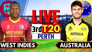 Australia vs West Indies 3rd T20  Australia vs West Indies T20 Live  AUS vs WI Live Commentary [upl. by Idelle486]