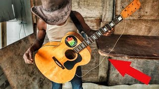 Brushy One String  String Breaks On Camera 🎸 🙇🏿‍♂️ [upl. by Popper]