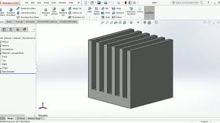 Heat transfer  Thermal analysis of heat sink [upl. by Lananna]