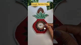 Diwali Series DIY 1 Elegant Kalash CandleDiya Holder Festive Decor Ideas diwali2024 diwalidecor [upl. by Reseta]