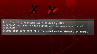 Ubuntu wont start devsda5 contains a file system with errors check forced [upl. by Aelanna96]