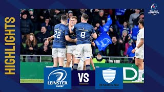 Highlights  Leinster Rugby v Racing 92 Round 4│Heineken Champions Cup 202223 [upl. by Aleira]