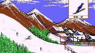 The Winter Games 1985 Epyx C64S Emulator PCDOS [upl. by Roxie]