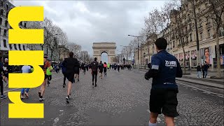 Paris  10 KM des Champs Élysées  Virtual Run In Race For Treadmill [upl. by Ariadne]