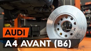 Wie AUDI A4 B6 8E5 Bremsscheiben hinten wechseln AUTODOC TUTORIAL [upl. by Ettelrats]